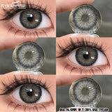 1 Pair Natural Colored Contact Lenses Gray Colorful Lenses Green Contact Yearly Blue Beautiful Pupils Brown Eyes Lenses