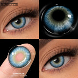 Popxstar  1pair Brown Color Contact Lenses Gray Fashion Lenses Brown Colored Lens Gray Beauty Pupils purple Softlenses eye makeup