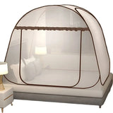 Popxstar Simple Yurt Mosquito Net Portable Camping Tent Single Double Bed Canopy For Adult Foldable Bunk Mesh Net Breathable Mosquito Net