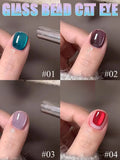 Autumn Winter Blue Black Red Glass Bead Crystal Cat Eye Gel Nail Polish New Whitening High Density Sparkling Nail