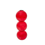 Popxstar Red Glass Candle Holders Taper Candle Stand Christmas Candle Holder Candlestick Holder Christmas Decor Green Glass