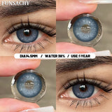 Popxstar  1 Pair Colorful Contact Lenses Natural Eye Makeup Contacts Lens for Eyes Korean Soft Lens Cosmetic Pupils Color Eye Len
