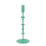 Popxstar Red Glass Candle Holders Taper Candle Stand Christmas Candle Holder Candlestick Holder Christmas Decor Green Glass