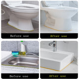 Popxstar 6M/Roll Self-Adhesive Ceramic Tile Gap Tape Edge Strips Kitchen Sink Gap Tape Toilet Stickers Gold Edge Line Decoration Strip