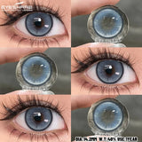 1 Pair Natural Colored Contact Lenses Gray Colorful Lenses Green Contact Yearly Blue Beautiful Pupils Brown Eyes Lenses