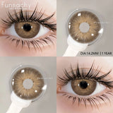 Popxstar  1 pair Colorcon Contact Lenses for Eyes Black Lenses Beautiful Cosmetic Pupil Blue Lenses Big Eyes Contacts Lens Yearly