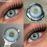 Popxstar  2pcs Blue Color Contact Lenses for Eyes High Quality Brown Natural Lens Green Pupils Korean Soft Lens Cosmetic Yearly