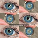 2pcs NEW Colored Contact Lenses Fashion Blue Eyes Lenses Gray Beauty Pupils Brown Eyes Contacts Green Lens 6 Months Use