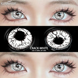 Cosplay Color Contact Lenses for Eyes Anime Eye Lens Black Lenses White Contact Lenses Cosmetic Color Lens Eyes 1Pair