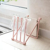 Popxstar  1pc Foldable Towels Hanger Cleaning Rag Rack Organizer Dish Washing Holder Bathroom Towel Holder Kitchen Accessories