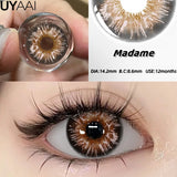 Popxstar New 1pair Colored Contact Lenses for Eyes Blue Natural Look Brown Eye Lenses Cosmetic Beauty Pupils