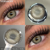Popxstar  2pcs Blue Color Contact Lenses for Eyes High Quality Brown Natural Lens Green Pupils Korean Soft Lens Cosmetic Yearly