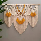 Popxstar  Color Rope Macrame Tapestry Boho Style Wall Hanging Tapestry Handmade Artistic Macrame Tapesties No wooden sticks