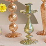 Popxstar 1PC Candle Holders Glass Candlestick for Wedding Decoration Christmas Decoration Home Decoration Accessories Candles
