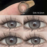 Popxstar 1 Pair Color Contact Lenses for Eyes Purple Lenses Natural Round Lens Color Cosmetics Beauty Pupil Yearly