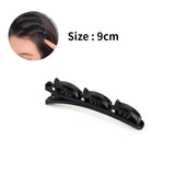 Popxstar 1/2pcs Flocked Bangs Hair Clip Black Headwear Women Cute Barrettes Hairgrip Alice Braided Fashion Hairpins Hair Accessories