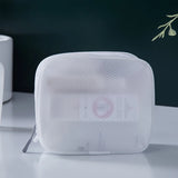 Popxstar  Minimalist Style Travel White EVA Mesh Cloth Cosmetic Bag Combination Bag Waterproof Toiletry Bag Travel Storage Makeup Bags