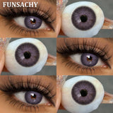 Popxstar  1 Pair Natural Color Contact Lenses for Eyes Brown Lenses Colorcon Korean Lens Yearly Beautiful Grey Eyes Big Black Len