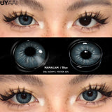 Popxstar Colored Contacts Lenses Natual Pupils for Eyes Natural Look Eye Contacts Grey Fashion Lenses Beauty Green Eye Color Lens