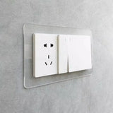 Popxstar Transparent Switch Protective Cover Socket frame Decor waterproof punch-free acrylic Panel sticker