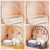Large Capacity Key Storage Organizer Space-saving Modern Iron Entryway Storage Rack with Hooks Bathroom Storage Tray
