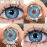 Popxstar  2Pcs Greeen Lenses Natural Colored Contact Lenses for Eye High Quality Blue Eyes Contacts Lens Yearly Beautiful Pupil