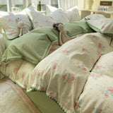 Popxstar  100% Cotton Duvet Cover Comforter cover Floral Style Bedding Quilt Cover housse de couette Bedclothes Bedspread 150x200 220x240