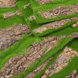 Artificial Natural Bark Decoration Real Dried Pine Tree Bark with Artificial Moss for DIY Festival Home Party Wall Embellishment