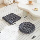 Popxstar  Large Biscuit Shape Plush Cushion,Soft Creative Pillow Chair Seat Pad, Decorative Cookie Japanese Tatami Back Cushion
