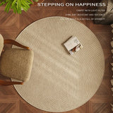 Bedroom Carpets Area Rugs Room Decor Carpets for Living Room Round Sofa Rug Study Polypropylene Fiber Mat Antiskid Chair Cushion