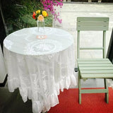 popxstar Retro Lace Tablecloth French Style Coffee Table Cloth Bedside TableCover Wedding Party Dining Home Decor Picnic Background Cloth