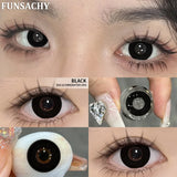 Popxstar 1 Pair Red Cosplay Contact Lenses for Eyes Vampire Black White Lenses for Halloween Eye Makeup Eye Contacts Beauty Lens