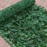 Popxstar 50X300cm Artificial Ivy Hedge Green Leaf Fence Panels Faux Privacy Fence Screen for Home Outdoor Garden Balcony Decoration