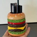 Popxstar Hamburger Pen Holder Pencil Holder for Desk Hamburger Handmade Pencil Holder Bedroom Desk Organizers Desk Accessories Decoration