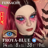 Popxstar  1Pair Candy Color Cosplay Contact Lenses for Eyes Pink Red Eye Makeup Contacts Yearly Pupils Green Halloween Softlens