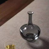 Round belly long neck glass vase Hydroponic fresh flowers flower arrangement desktop ornament home office hotel decoration