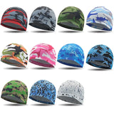 Popxstar Quick Dry Helmet Cycling Cap Anti-UV Anti-Sweat Sports Hat Motorcycle Bike Riding Bicycle Cycling Hat Unisex Inner Cap