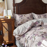 Popxstar  100% Cotton Bedding Set Ins Korean Floral 3D Printed Duvet Cover Bed Linen Flat Sheets Set 2 Pillowcases Twin Double Queen Size