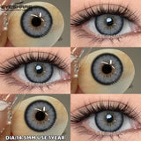 1 Pair Black Colored Contact Lenses for Eyes Brown Color Lenses Fashion Gray Contacts Softlens Beautiful Pupils