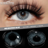 2pcs Natural Black Contact Colored Contact Lenses for Eyes Brown Makeup Lenses Yearly Gray Beautiful Pupils Blue Lens
