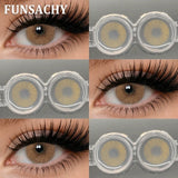 1 Pair Contact Lenses Big Brown Lenses for Eyes Beauty Pupils Comestic Eye Color Len Korean Pupils Makeup Accessoriess