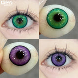 1pair Halloween Color Contact Lenses for Eye With Prescription Green Contacts Anime Purple Lenses Contacts Cosplay Yearly