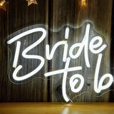 Bride To Be LED Neon Sign, LED Neon Light, For Wedding Birthday Party Holiday Man Cave Bar Bedroom Game Room Home Wall Decor