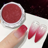 Popxstar Aurora Pearl Nude Pink White Nails Glitter Dust Chrome Moonlight White Rubbing on Powder Shell Mirror Pigment Nail Art Supplies