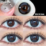 Popxstar 2PCS Nature Colored Contact  Lenses Degree -0.00 to -8.00 Brown Eyes Korea Makeup Beauty Pupil  Lens