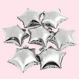 Popxstar 10pcs Star shaped Aluminum Film Balloons Christmas Decoration Birthday Anniversary Decoration Festival Decoration Room Party Dec