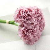Popxstar 5pcs Artificial Silk Peonies Flowers Pink Bouquet Pretty Autumn Scenes Arrangement Peony Fake Flower Wedding Home Decor Cheap