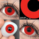 Popxstar Cosplay Color Contact Lenses for Eyes 1Pair Halloween Lenses Blue Eye Contacts Black Lenses Yearly Anime White Eye Lens