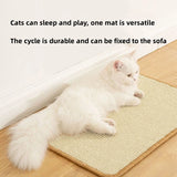 Popxstar  Pet Cat Scratching Board Natural Sisal Cat Scratcher Blanket Post Mat Pet Toy for Protecting Furniture Foot Sofa Cushion