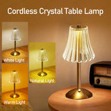 Popxstar Bar Touch Table Lamp Rechargeable Wireless Desk Lamp Portable Bedroom Night Light LED Decor Lights for Coffee Hotel Restaurant